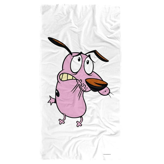 Courage The Cowardly Dog Beach Towel, Season 2 Cover 30'x60', Beach Towel