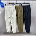 thumbnail image 4 of Pantalones de trabajo nuevos de primavera/verano, pantalones largos de trabajo con bolsillos y lazo a la moda para hombre, 4 of 5