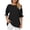 Black, variant on Black S WIZUTIZ Going Out Tops for Women Sales Plus Size Tunics Casual Tee Short Sleeve Loose Fit Round Neck Tshirts Athletic Solid Oversize Tops Cotton Linen Linen Blouse Elegant Ladies Ts