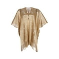 thumbnail image 4 of Femme Bikini Cover Up Manteau Réfléchissant Transparent Demi-Manche, 4 of 6