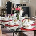 thumbnail image 3 of Sparkles Home  Luminous Round Rhinestone Placemat Red Iridescent, 3 of 5