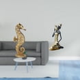 thumbnail image 2 of Estatua de resina,Estatua de resina para decoración del hogar,manualidades,oro,Estatua de la dama,Estatua de dama tribal africana,artesanías de cafetería hechas a mano,Adorno de resina, 2 of 8