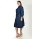 thumbnail image 2 of Vestido denim con cinto Roman Fashion /Tallas Extras, 2733 (Azul dark) azul oscuro 36, 2 of 6