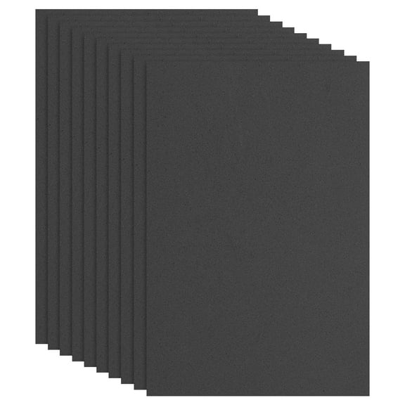 Uxcell 10 Pcs Black EVA Foam Sheet, 12 x 8 Inch 2mm Thick Foam Sheets for Crafts DIY Project, 30 x 20cm