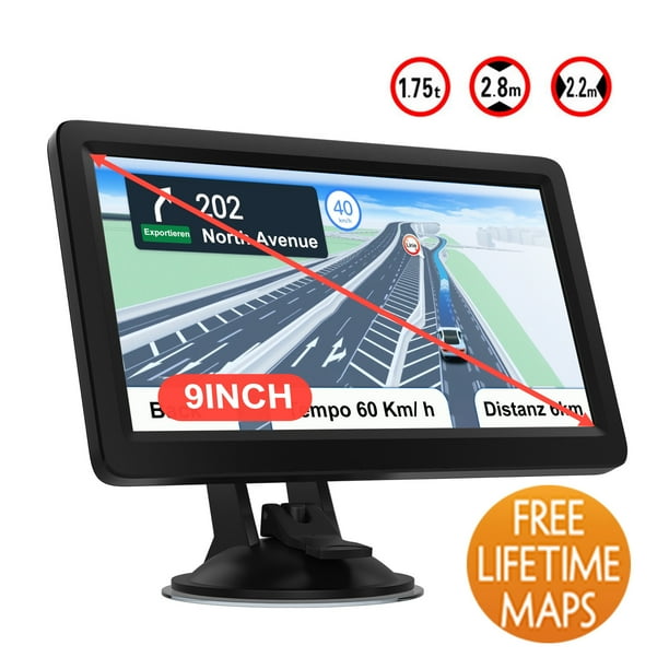 9 Inch Truck GPS Navigation for Car Trucker GPS Navigator GPS for Car Large Screen 8GB+256MB