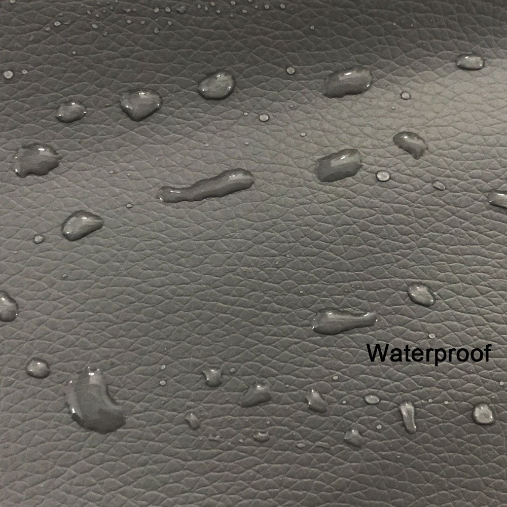 Premium Auto Car upholstery Vinyl PVC textile leather Gray Faux Leather Fabric Sheets warm&soft touch highly durable