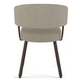 thumbnail image 4 of Amisco Corey Dining Chair - Beige & Brown Woven Polyester / Dark Brown Metal, 4 of 9