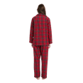 thumbnail image 4 of GLOBAL Women's 100% Cotton Flannel Pajama Set - Cozy Winter 2-Piece Loungewear with Button-Down Top & Pants, Size S-3XL, 4 of 6
