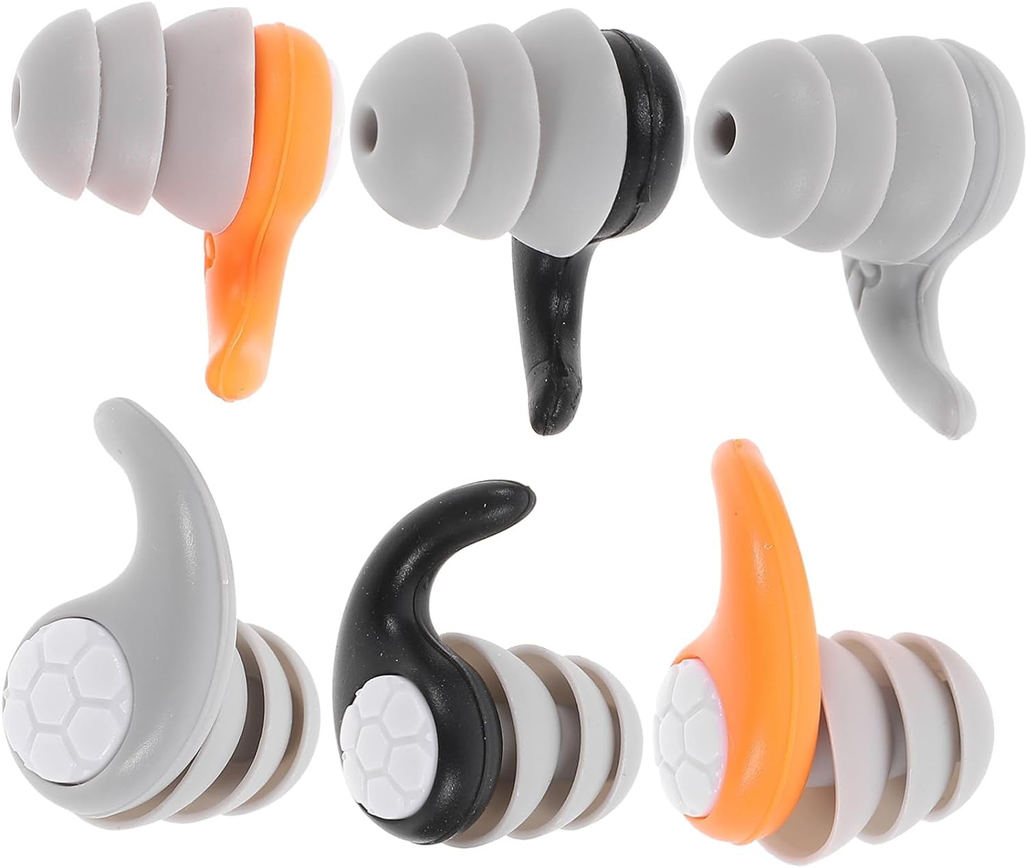 3 Pairs Construction soundproof earplugs Music Festival Ear Plugs