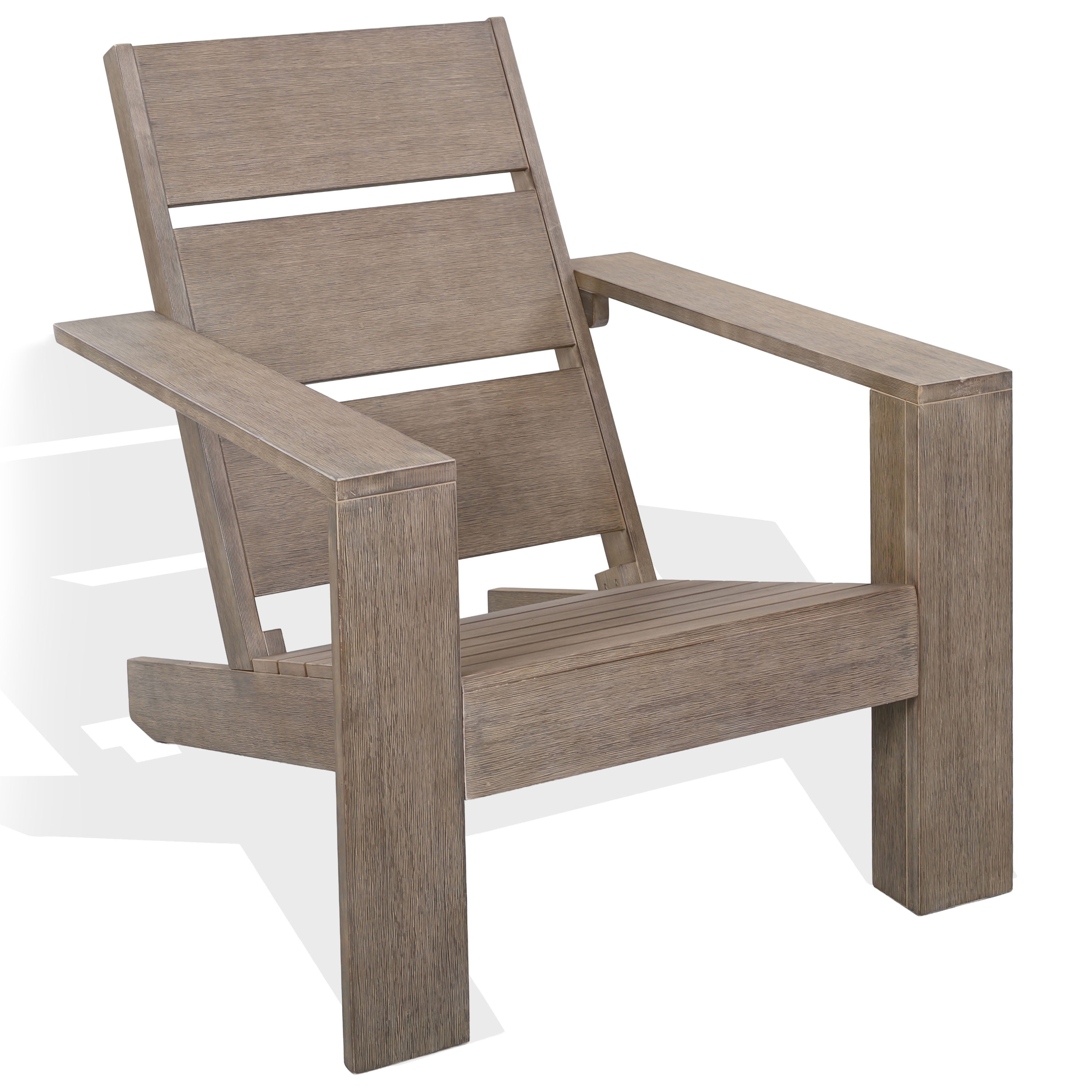 Safavieh Couture Coral Eucalyptus Adirondack Chair, Gray
