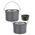 thumbnail image 4 of Outdoor 4L Aluminum Hanging Pot: Lightweight, Non-Stick, Perfect for Camping!, 4 of 9