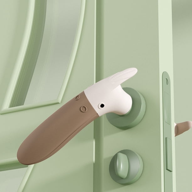 Gwong hogar 1 PCS El mango de la puerta de silicona anticollision cubierta innovadora manija de la puerta de seguridad de bebé reutilizable Suministros para el hogar Gwong 21096518