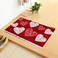 thumbnail image 3 of KCEHTA Valentines Door Mat, Valentines Day Welcome Mat, Non Slip Washable Love Heart Valentines Day Doormat Indoor Outdoor Front Porch Home Decor Valentines Day Decorations 19.68x31.49 inch, 3 of 6