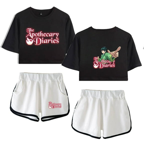 XUANXIAOJIANG The Apothecary Diaries Summer casual retro trend women's short sleeved shorts set