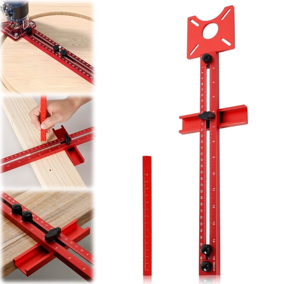 Router Milling Groove Bracket Adjustable Router Circle Cutter Jig Cabinet Hardware Jig and Guide Detachable Jigs for Woodworking