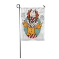 thumbnail image 1 of SIDONKU Scary Clown Angry Face Horror and Crazy Maniac Scare Zombie Garden Flag Decorative Flag House Banner 28x40 inch, 1 of 1