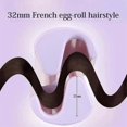 thumbnail image 4 of French Wave Curling Iron Rommantic French Eggs Roll Curling Iron V-shape Ceramic Bigwaves 2024 New Hair Crimper, 4 of 5