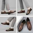 thumbnail image 5 of Mens Dress Shoes Classic Oxford Shoes Lace-up Formal Business Leather Shoes Derby Shoes, 5 of 7