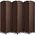 thumbnail image 1 of Sorbus 6 Panel Room Divider Tall Privacy Partition Screen Extra Wide Double Hinged Mesh Hand-Woven Folding Wall Divider - 6ft, 1 of 6