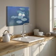thumbnail image 4 of Claude Monet Canvas Wall Art - Water Lilies, Evening Effect Classic Artwork Picture Print with Framed Famous Oil Painting Hang for Home Office Bedroom Living Room Wall Decor-16" X12", 4 of 7