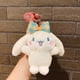 thumbnail image 1 of LLavero de peluche de Sanrio de Cinnamoroll, muñeco de Anime, lazo de dibujos animados, mochila, colgante, accesorios de bolsa, regalo para niños, 1 of 5
