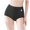 Black, variant on Women's High Waist Seamless Briefs, Bear Print Stretch Tummy Hip Lift Soft Shaping Underpants M-2XL