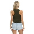 thumbnail image 4 of Xmarks Women's Round Neck Sleeveless Vest Racerback Tank Top Workout Yoga Green US 6-14, 4 of 6