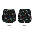 thumbnail image 3 of Balery Gamepads Pantalones cortos deportivos para mujer con forro y dos bolsillos, elásticos, para entrenamiento, gimnasio, yoga-Medium, 3 of 7