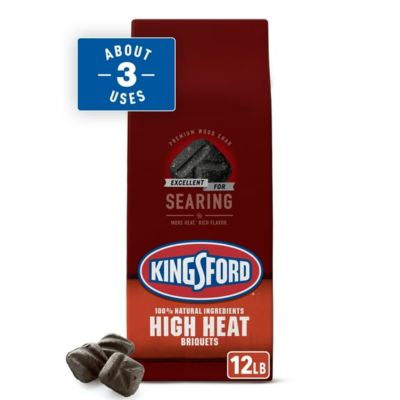 Kingsford High Heat Charcoal Briquettes, 12 lbs