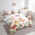 thumbnail image 3 of Feelyou Kawaii Fairy Elf Twin Bedding Sets 7-Piece, Jungle Mushroom Plant Bedding Comforter Set, Dreamy Butterfly Animal Reversible Sheet Sets, Microfiber Bedroom Decor, 3 of 8