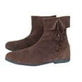 thumbnail image 5 of Medieval Leather Shoes Viking Pirates Ankle Shoe LARP Festival Paladin Fantasy Costume Boot Mens Leather Boots Size 10, 5 of 5