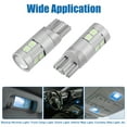thumbnail image 2 of Unique Bargains T10 194 168 W5W 2825 3030 9SMD Car Interior Lights LED Bulbs Aluminum Alloy Blue Light 2 Pcs, 2 of 6