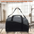 thumbnail image 5 of 6 Center Court Duffel Bags Set - Polyester, Zippered, Front Pocket, Adjustable Strap - Grey, 5 of 5