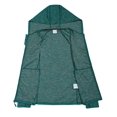 thumbnail image 2 of Men's Running Sport Track Hooded Jacket Full Zip Workout Athletic Fitness Jackets for Training Teal Green Heather XL, 2 of 7