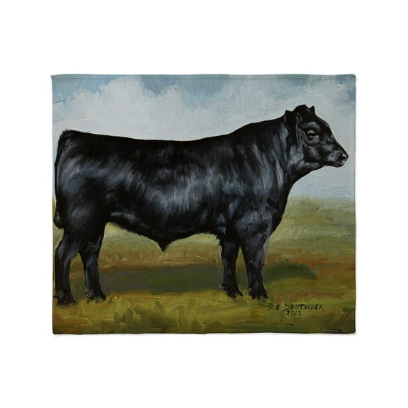 CafePress - Black Angus Throw Blanket - Soft Fleece Throw Blanket, 50"x60" for All Ages