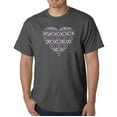 thumbnail image 1 of LA Pop Art Men's Word Art T-shirt - XOXO Heart, 1 of 2