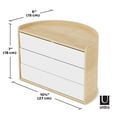 thumbnail image 5 of Umbra Moona Jewelry Box Organizer for Smaller Accessories Unisex White/Natural, 5 of 11