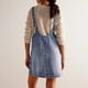 thumbnail image 5 of Minivestido Vaquero para Mujer, con Tirantes Ajustables, Falda Alta, Informal, Tipo Enterito Vaquero. Azul S, 5 of 7