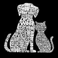 thumbnail image 2 of Women's Word Art T-Shirt - Dogs and Cats, 2 of 2