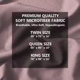 thumbnail image 5 of Alazuria Fitted Bed Sheet, Soft microfiber, All around elastic up to 16" deep Berry Mocha color Queen size ( 80" x 60" ), 5 of 5