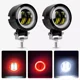 thumbnail image 1 of Faros Auxiliares Led Lupa Ojos De Ángel Moto 3 Modos Niebla, 1 of 8
