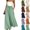 Light Green #8, variant on KDDYLITQ Pants for Women High Elastic Waisted Drawstring Polka Dots Flowy Boho Trousers Wide Leg Fall Vocation Cute Athletic Business Bottoms with Pockets Army Green 2XL