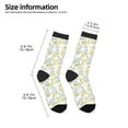 thumbnail image 2 of Honeii Moon And Rabbit Print Children's Colorful Socks,Unisex Kids and Toddlers' Cushioned Sock,Kids Athletic Crew Socks,for Everyday Wear and Sports, 2 of 5