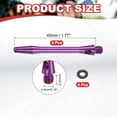 thumbnail image 2 of Ejes de dardos de aluminio Uxcell, accesorios de reemplazo con roscas 2BA y anillos de goma para puntas de acero, morado, 45 mm, 2 of 5