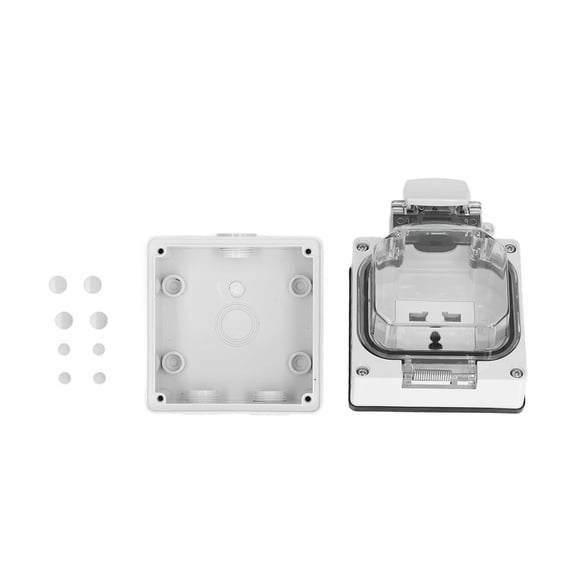 HLONK Weatherproof Outdoor Outlets IP66 Extra Duty Outdoors Decorator for Gardens 250V 13A