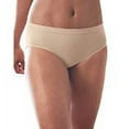 thumbnail image 2 of Bali Comfort Revolution Microfiber Hipster Panty, 3-Pack Nude/Light Beige/Nude w/White Dot 10/11 Women's, 2 of 3