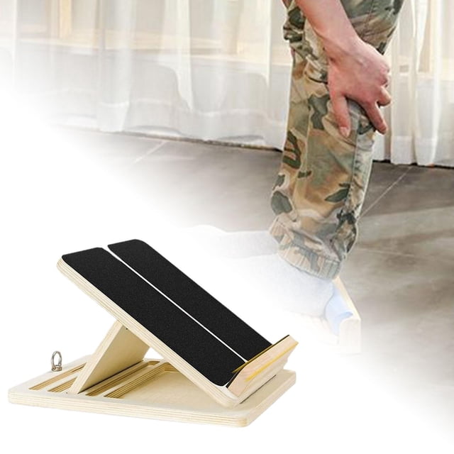 Tablero de pata de la inclinación de madera Tablero de estiramiento para las rodillas Tobillo Tacón Tacón de la camilla Tabla de inclinación para los