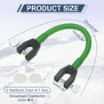 thumbnail image 2 of Uxcell Connecteur de Pointe de Ski, Clip de Planche à Neige Aide à l'Entraînement de Ski Rotation de Base Support Portable Durable Accessoires de Ski - Adapté pour (Entraînement/contrôle de Vitesse Débutants) 2 Pcs&Vert Foncé/jaune Foncé, 2 of 7