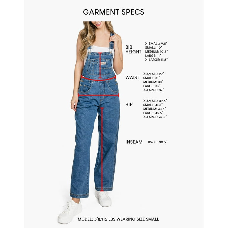 Lana Roux 90s Retro Revolt Dungaree Utility Denim Twill Jumpsuit Overalls  (S, Light Denim) 