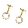 thumbnail image 1 of 1 Par De Pendientes Para Mujer Yuyangstore Pendientes De Cristal Nupcial De Drop Dangler Geométricas Dorado Pendientes colgantes, 1 of 8